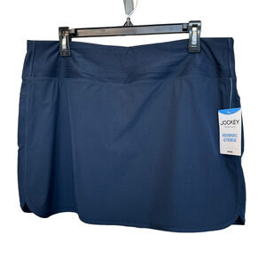 - New ~ JOCKEY ~ Neo Navy Baseline Skort Size XL Tennis Running ~ Blue
